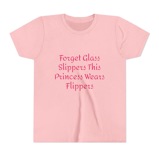 Girls Youth T-Shirt - This Princess Wears Flippers
