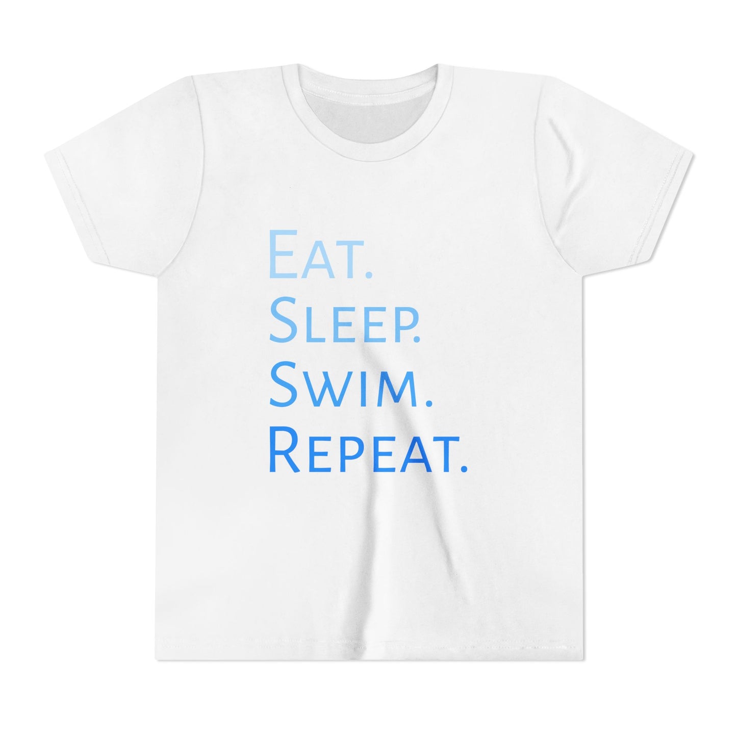 Youth Tee - Eat Swim Sleep Repeat Design